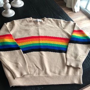 Young Fabulous and Broke rainbow sweater